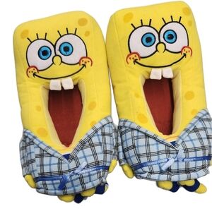 SpongeBob SquarePants‎ House Slippers Size 8-9 2004 Y2k Bath Robe Slippers